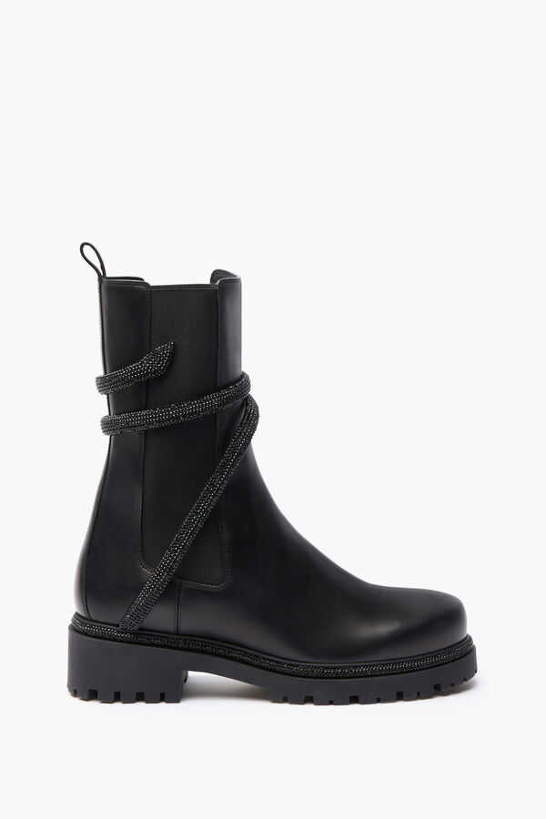 gioiello cleo cristallo nero bootie 25 rene caovilla