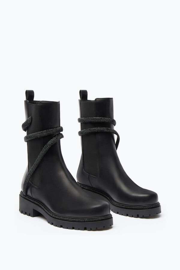 gioiello cleo cristallo nero bootie 25 rene caovilla