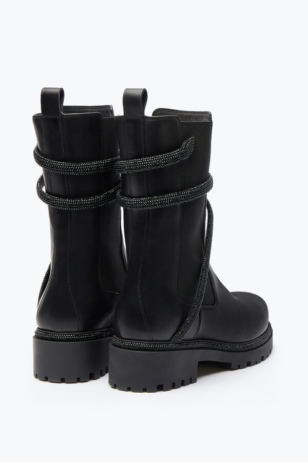 gioiello cleo cristallo nero bootie 25 rene caovilla