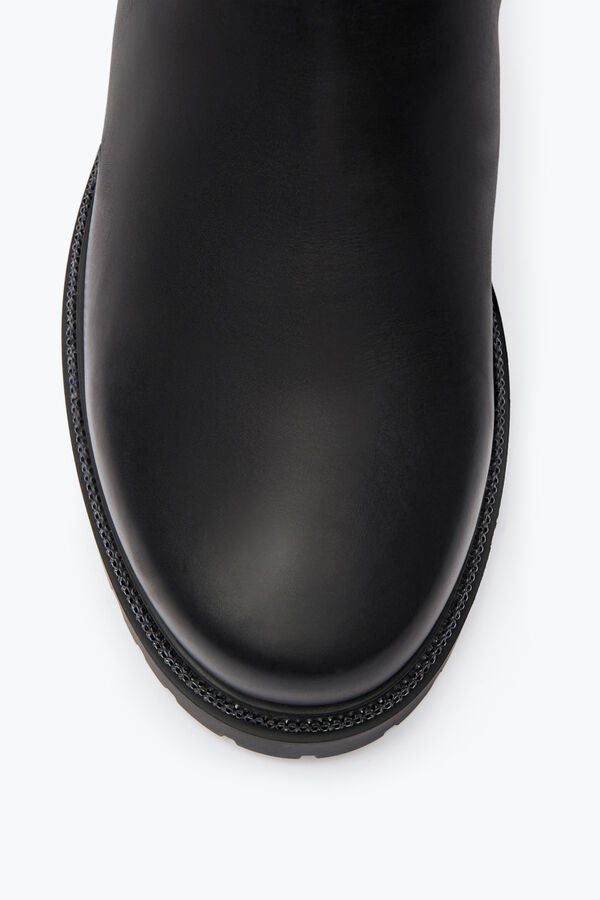 gioiello cleo cristallo nero bootie 25 rene caovilla