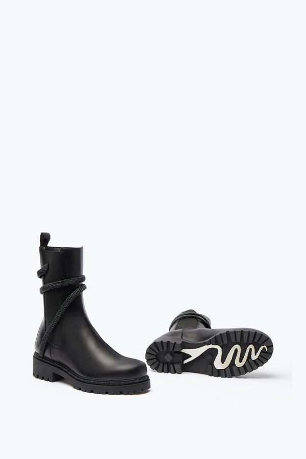 gioiello cleo cristallo nero bootie 25 rene caovilla
