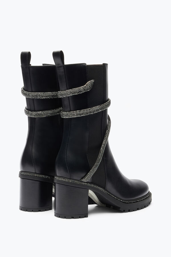 gioiello cleo cristallo nero bootie 60 rene caovilla