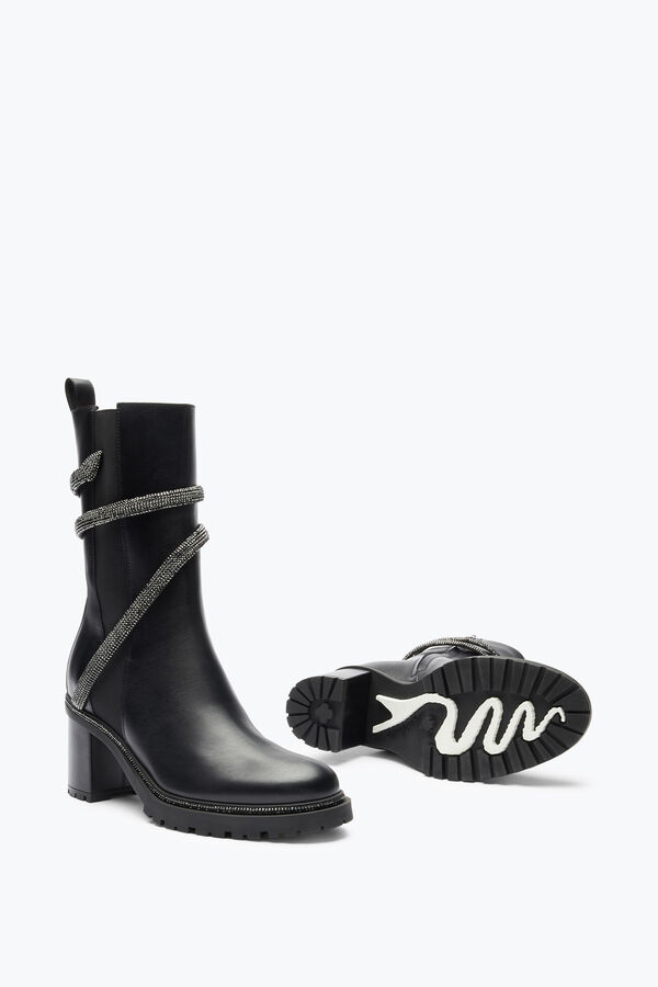 gioiello cleo cristallo nero bootie 60 rene caovilla