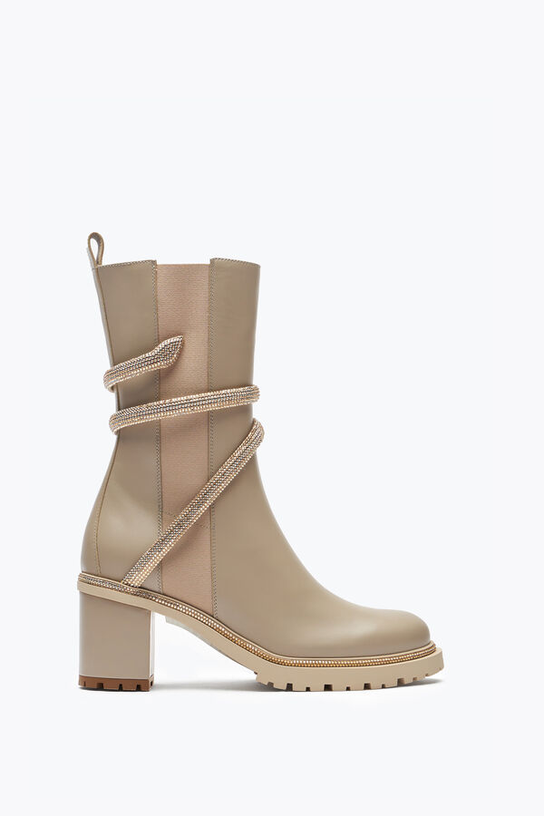 gioiello cleo cristalli beige bootie 60 rene caovilla