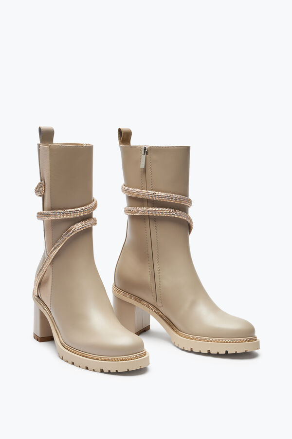 gioiello cleo cristalli beige bootie 60 rene caovilla