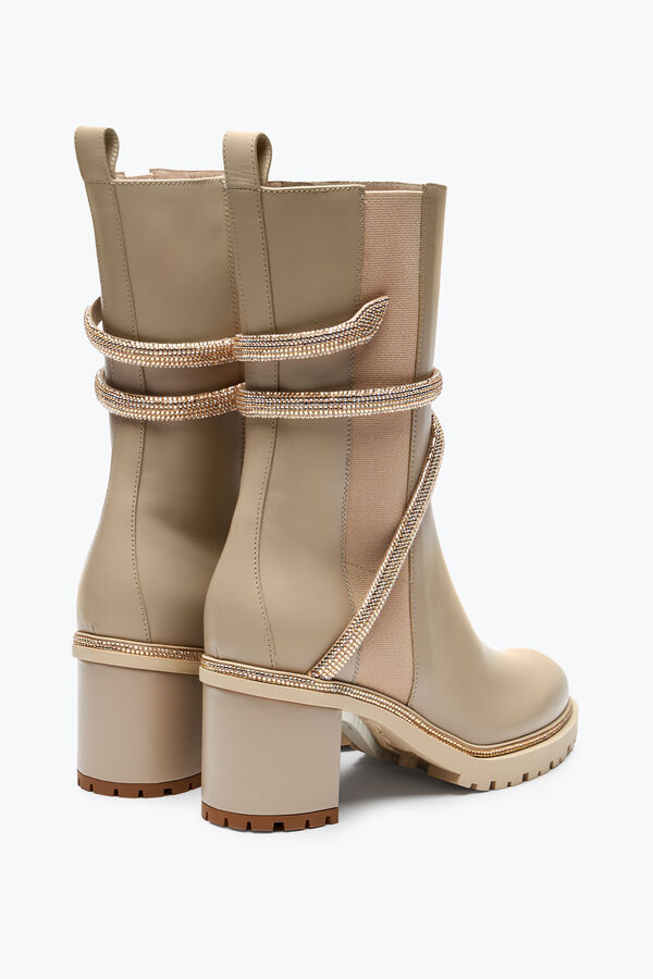 gioiello cleo cristalli beige bootie 60 rene caovilla
