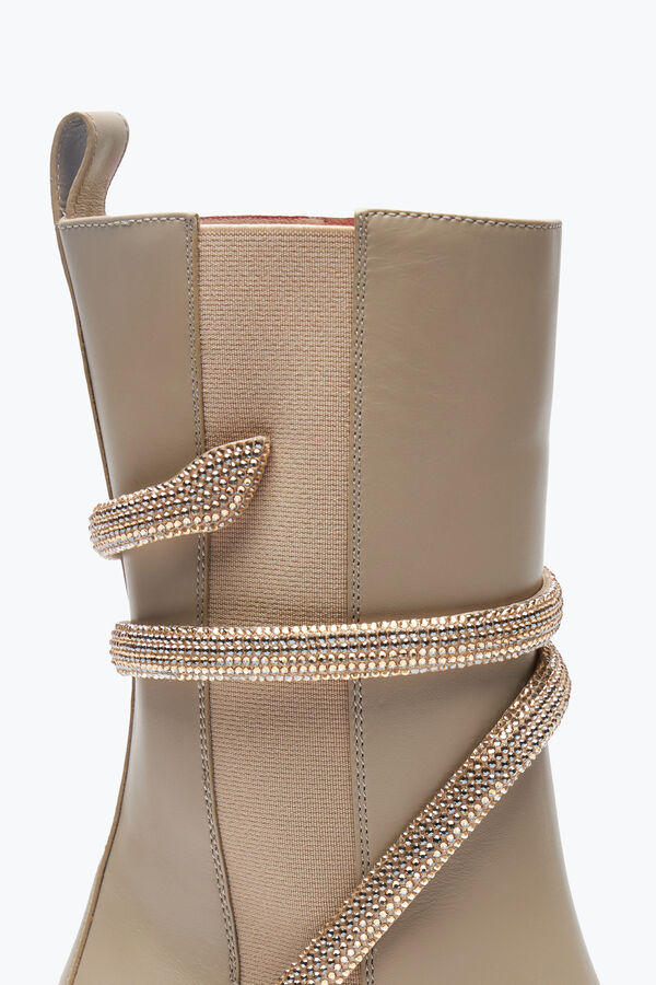 gioiello cleo cristalli beige bootie 60 rene caovilla
