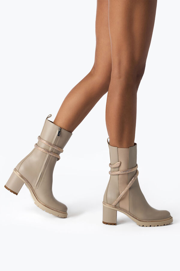 gioiello cleo cristalli beige bootie 60 rene caovilla