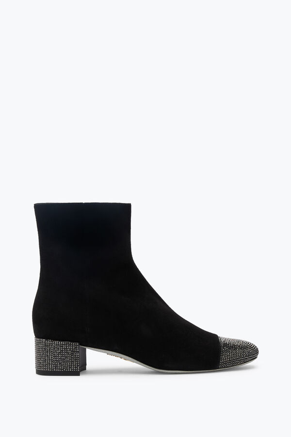 gioiello bonnie black suede bootie 40 rene caovilla