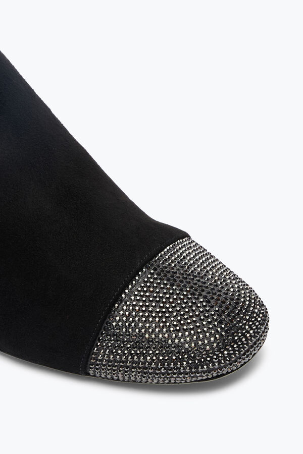 gioiello bonnie black suede bootie 40 rene caovilla