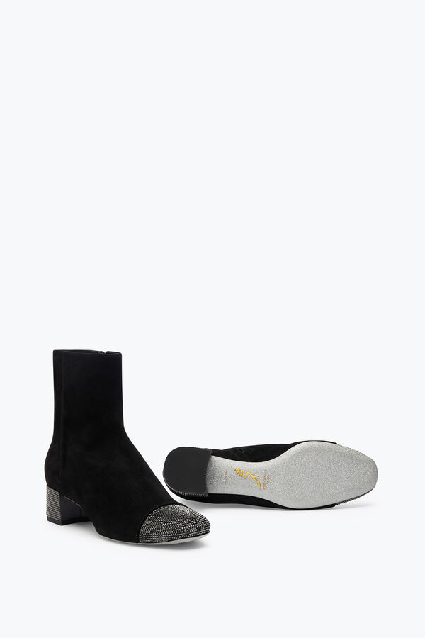 gioiello bonnie black suede bootie 40 rene caovilla