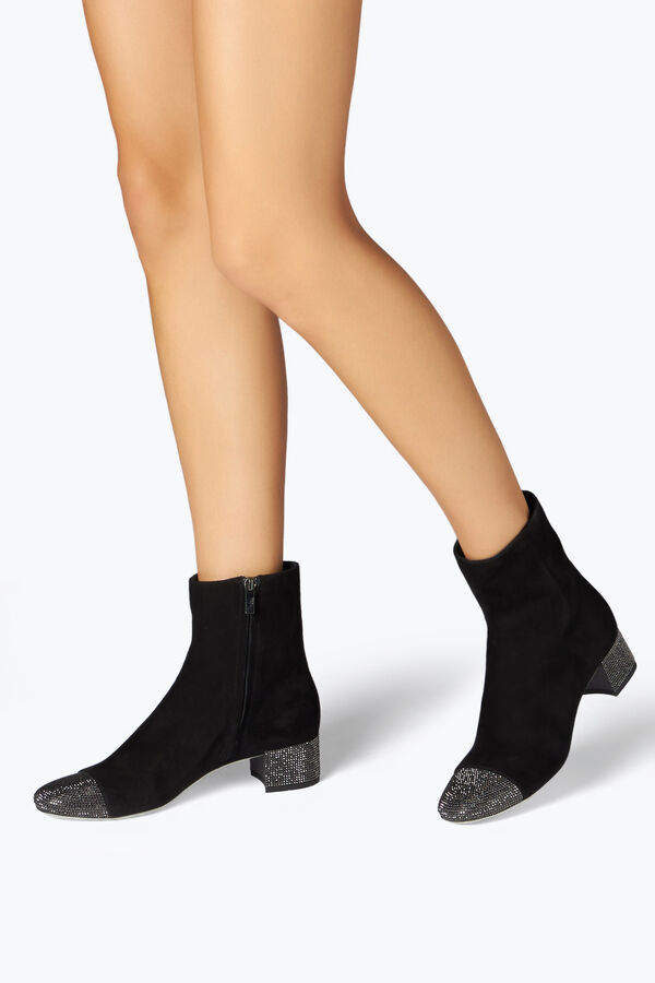 gioiello bonnie black suede bootie 40 rene caovilla