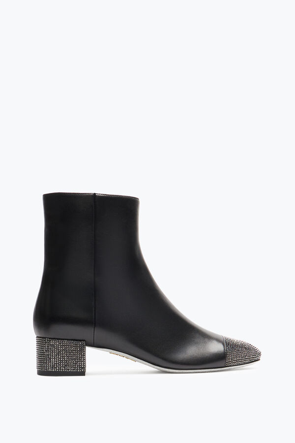 gioiello bonnie ankle boot in pelle nera 40 rene caovilla