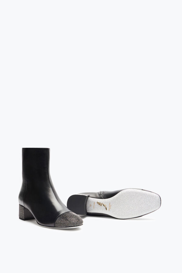 gioiello bonnie ankle boot in pelle nera 40 rene caovilla