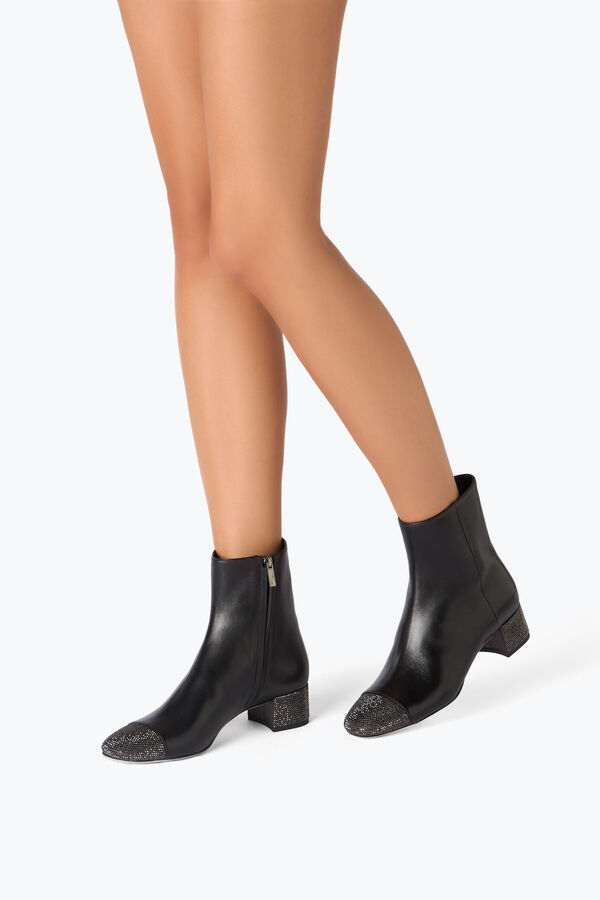 gioiello bonnie ankle boot in pelle nera 40 rene caovilla