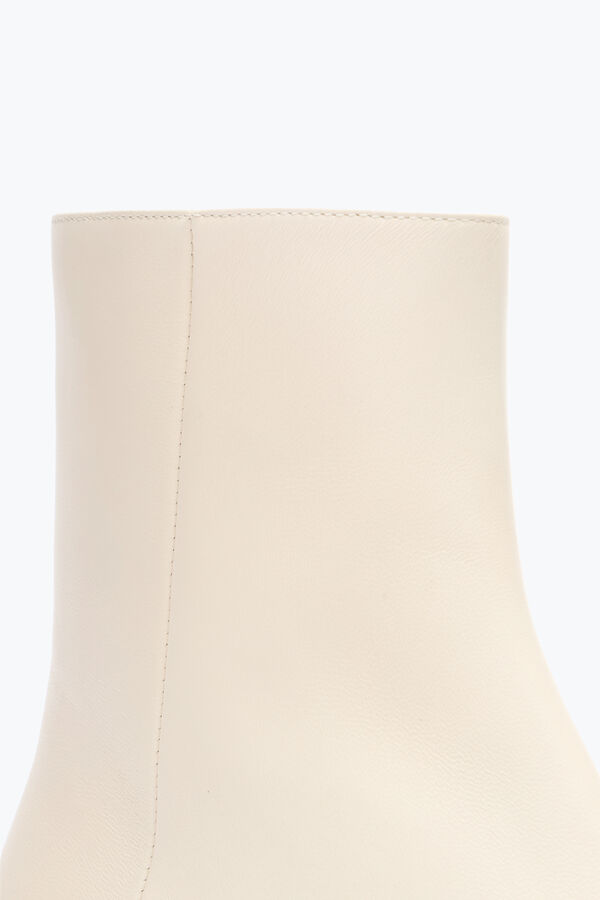 gioiello bonnie ankle boot in pelle avorio con oro cristalli 40 rene caovilla