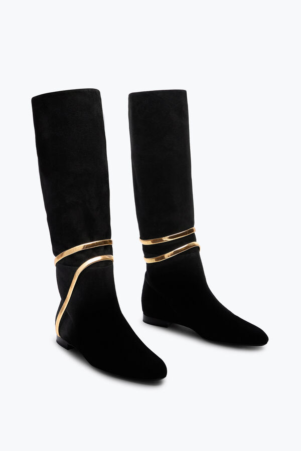 gioiello di ginepro soft boot in camoscio nero 20 rene caovilla
