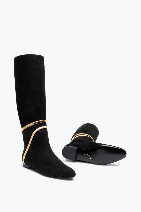gioiello di ginepro soft boot in camoscio nero 20 rene caovilla