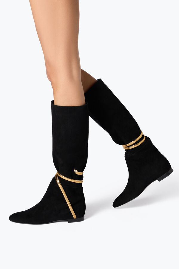 gioiello di ginepro soft boot in camoscio nero 20 rene caovilla
