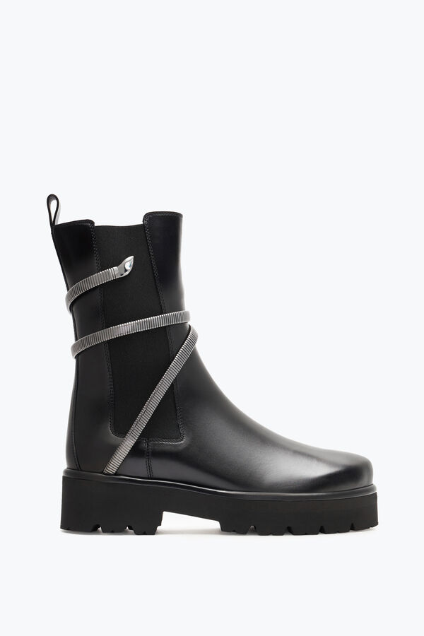 gioiello juniper nero e argento biker boot 45 rene caovilla