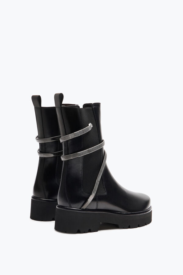 gioiello juniper nero e argento biker boot 45 rene caovilla