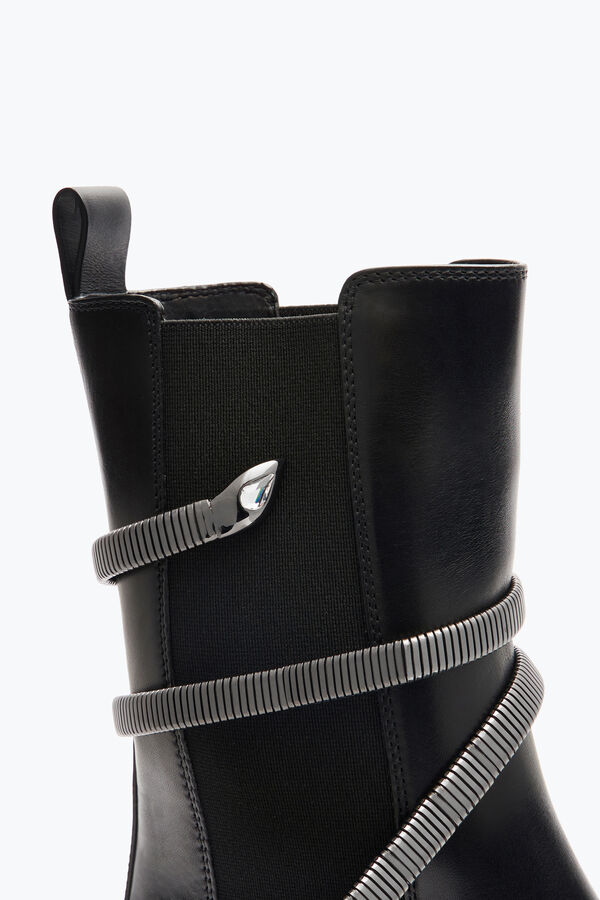 gioiello juniper nero e argento biker boot 45 rene caovilla