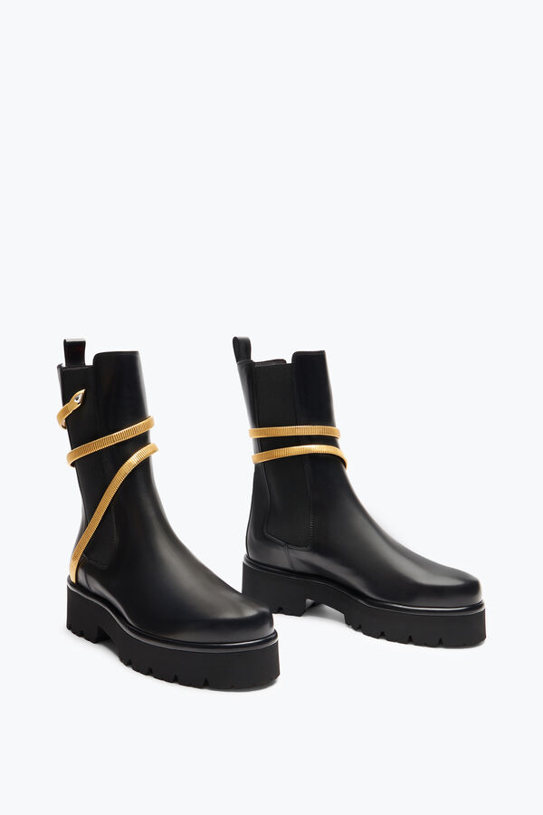 gioiello di ginepro nero e oro biker boot 45 rene caovilla