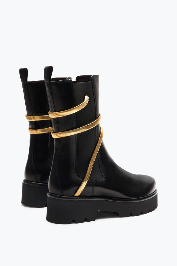 gioiello di ginepro nero e oro biker boot 45 rene caovilla