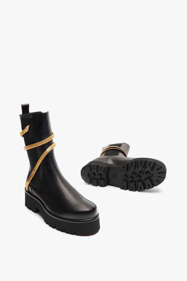 gioiello di ginepro nero e oro biker boot 45 rene caovilla