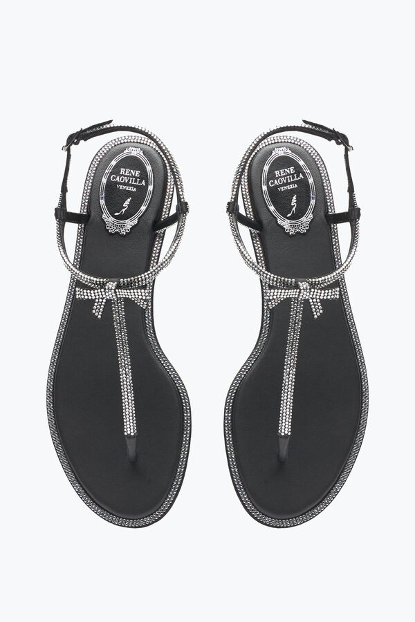 gioiello caterina nero thong sandal 10 rene caovilla