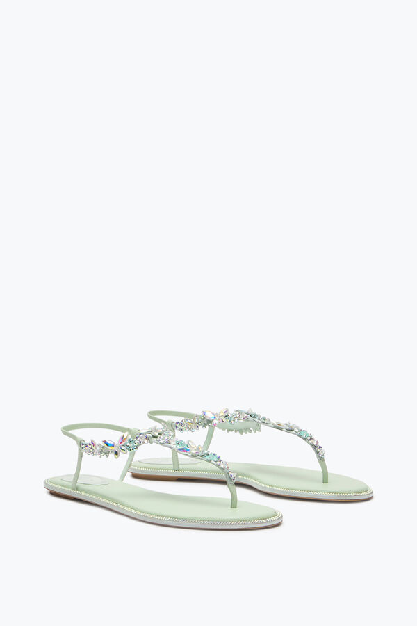 gioiello eden verde menta thong sandal 10 rene caovilla