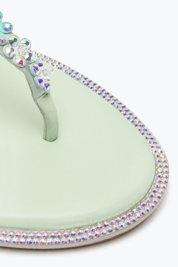 gioiello eden verde menta thong sandal 10 rene caovilla