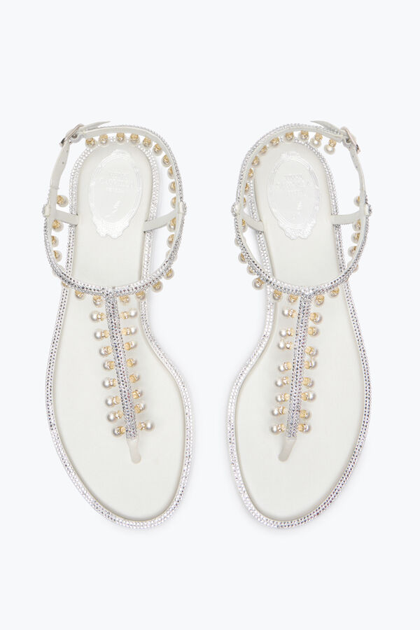 gioiello diana bianco sandalo con perle 10 rene caovilla