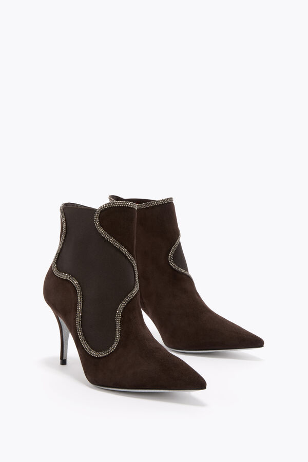 gioiello onda marrone ankle boot 80 rene caovilla