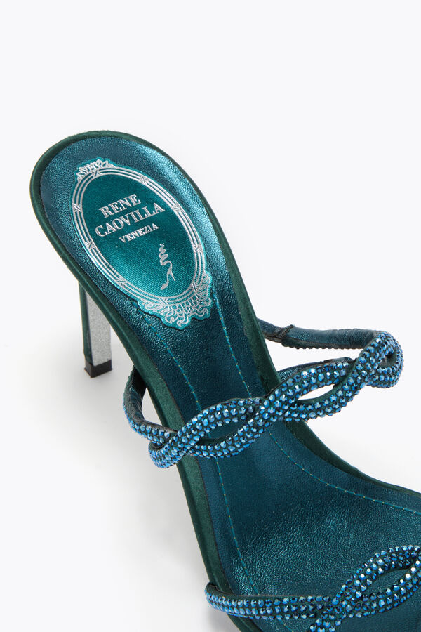 gioiello treccia teal mulo 80 rene caovilla
