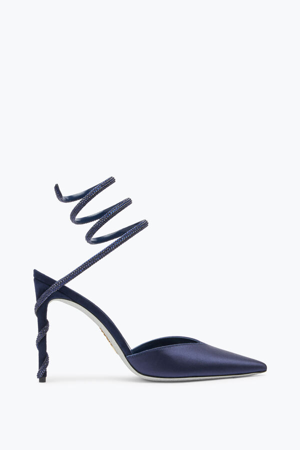 gioiello margot midnight blue pompa 105 rene caovilla