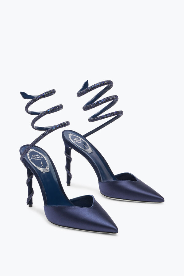 gioiello margot midnight blue pompa 105 rene caovilla