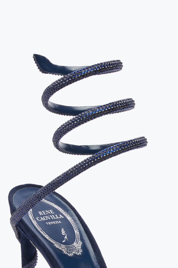 gioiello margot midnight blue pompa 105 rene caovilla