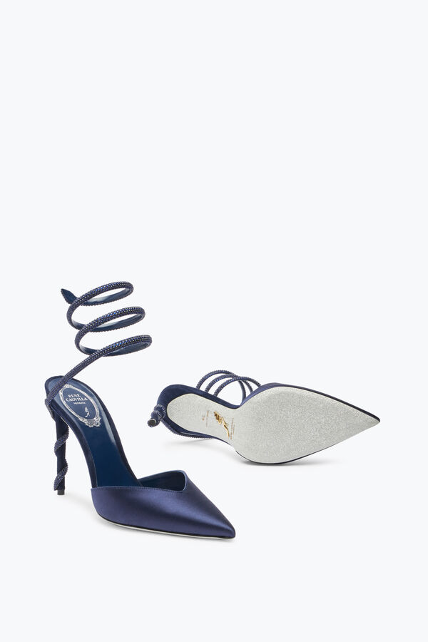 gioiello margot midnight blue pompa 105 rene caovilla