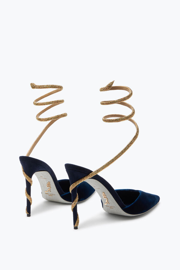 gioiello margot blu profondo slingback pump 105 rene caovilla