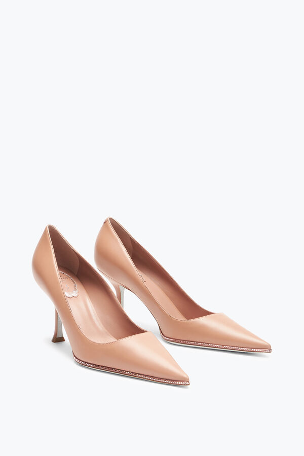 gioiello candice oro rosa pompa 80 rene caovilla