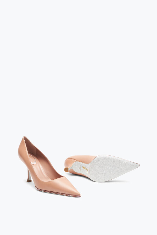 gioiello candice oro rosa pompa 80 rene caovilla