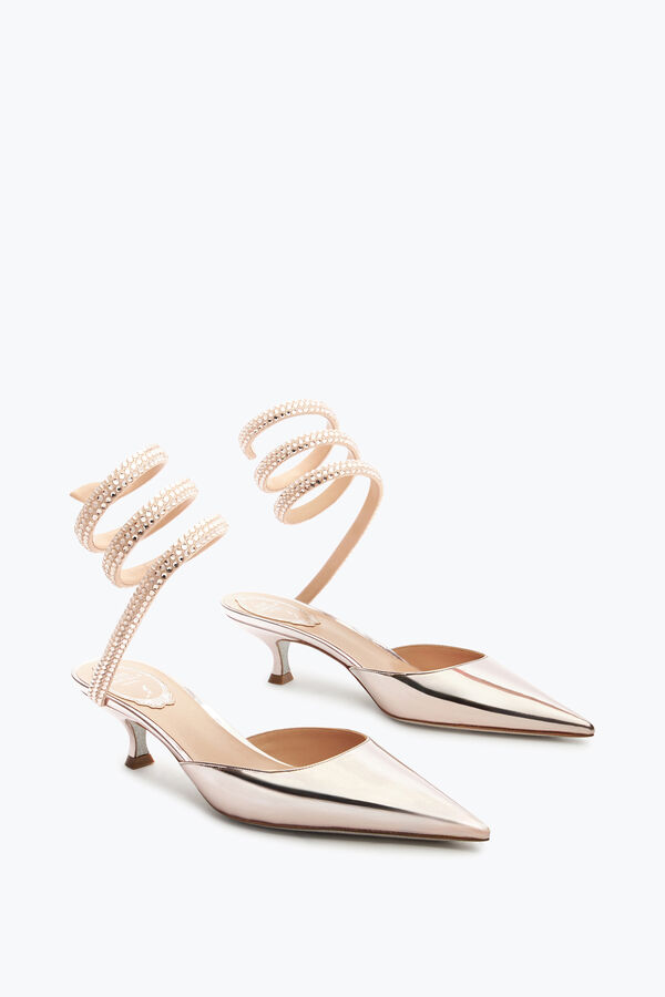 gioiello cleo in oro rosa con pompa di cristalli di 50 rene caovilla