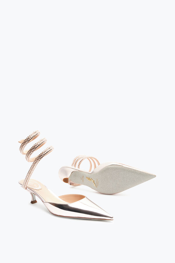 gioiello cleo in oro rosa con pompa di cristalli di 50 rene caovilla