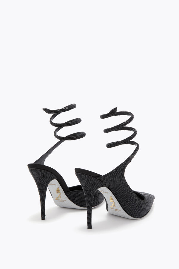 gioiello cleo pompa nero 100 rene caovilla