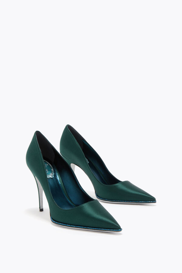 gioiello taylor teal pompa 100 rene caovilla
