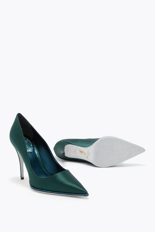 gioiello taylor teal pompa 100 rene caovilla