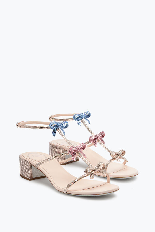 gioiello caterina pesco sandalo con cristalli multicolor 40 rene caovilla