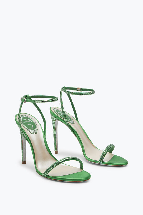 gioiello ellabrita cristallo verde sandalo 105 rene caovilla