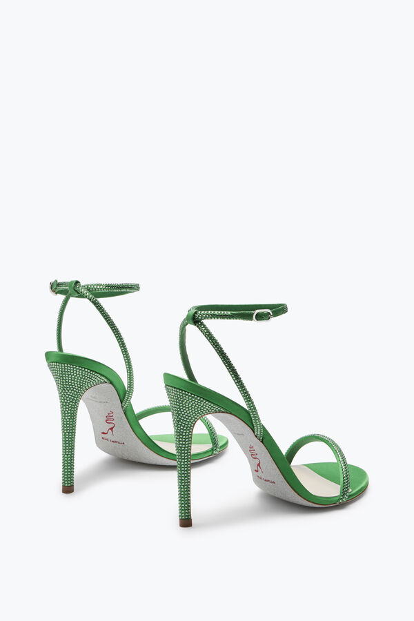 gioiello ellabrita cristallo verde sandalo 105 rene caovilla